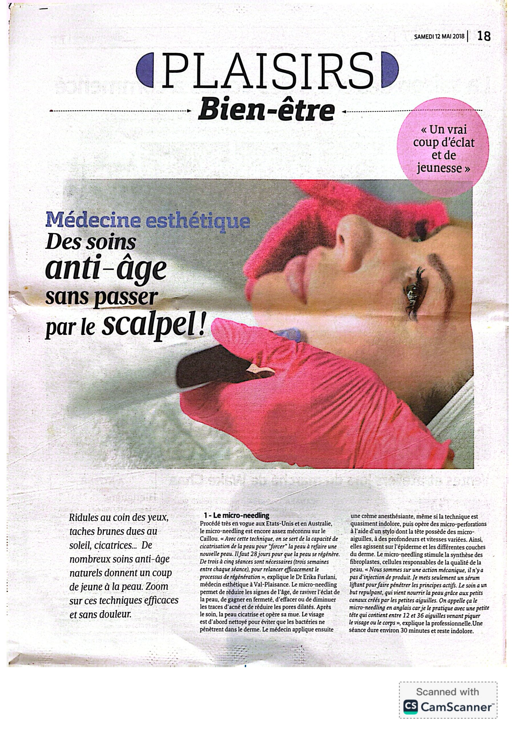 Article PDF - Des soins anti-âge sans passer par le scalpel