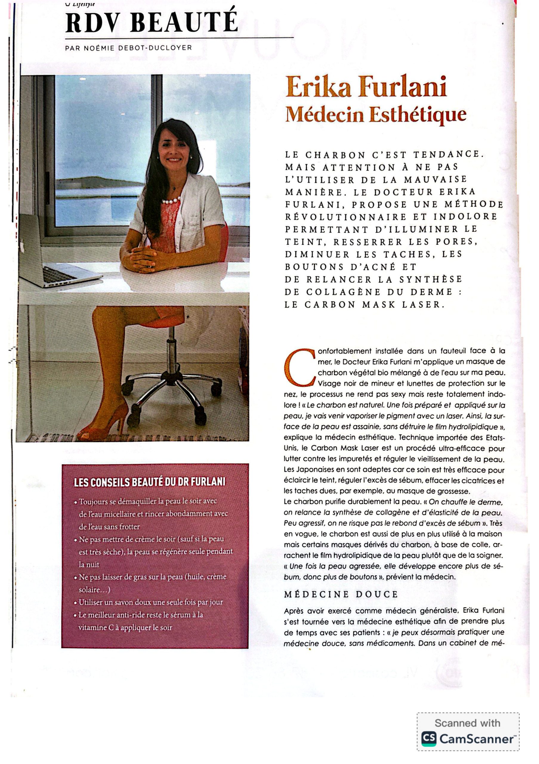 Article PDF - Erika Furlani Médecin Esthétique