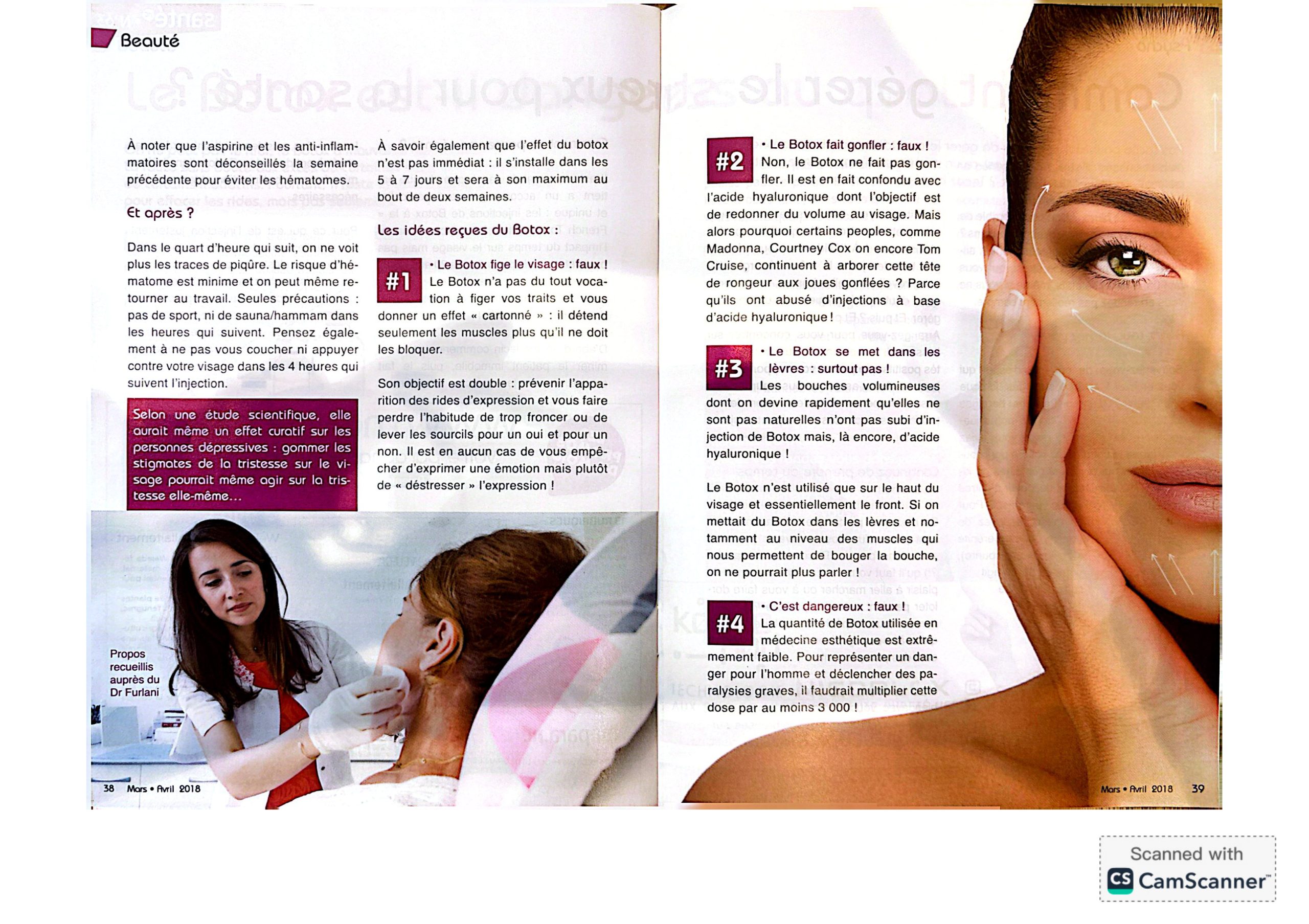 Article PDF - Les idées reçues du Botox